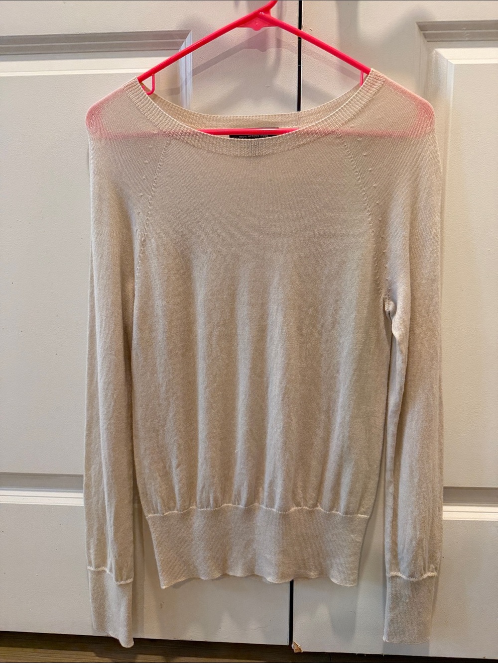 Banana Republic Light Beige Crewneck Sweater